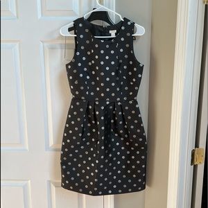 J Crew - Black with Silver Pokadots Size 2